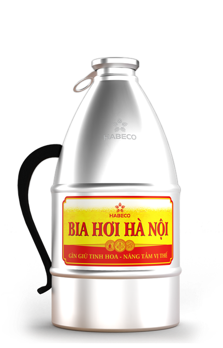 Hình ảnh bia Hơi Bom Hà Nội KEG - Biểu tượng bia truyền thống trong diện mạo hiện đại