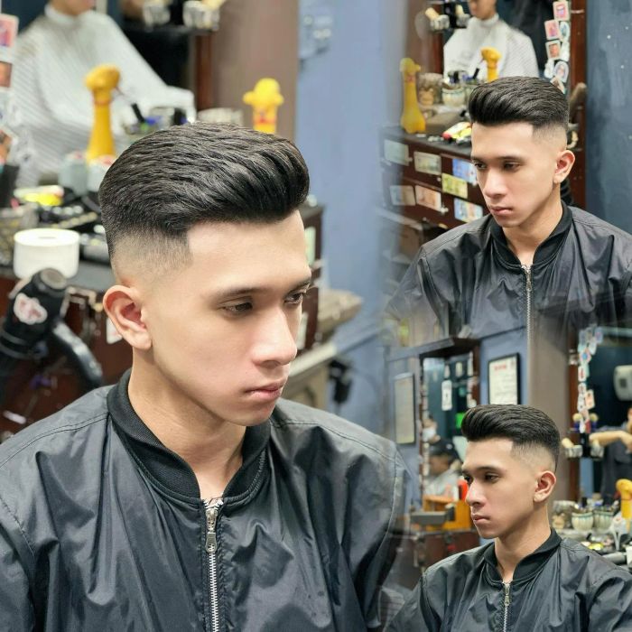 Không gian sang trọng tại Long Em Barbershop