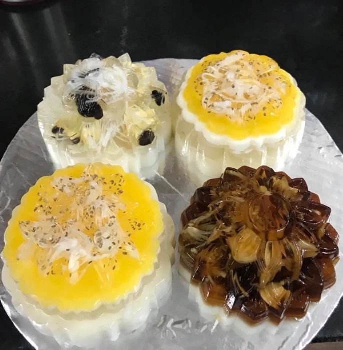 Hình ảnh bánh trung thu rau câu nghệ thuật tại Phương Uyên