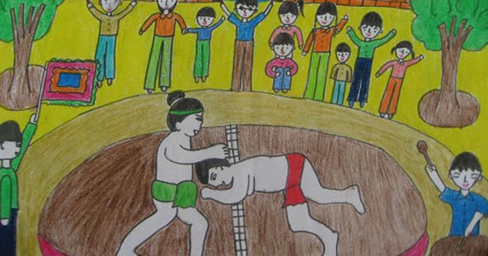 Hình ảnh minh họa sống động về hội vật Bắc Giang (Nguồn: internet)