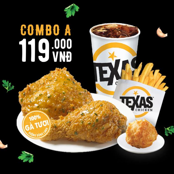 Texas Chicken - Trải nghiệm ẩm thực chuẩn Mỹ