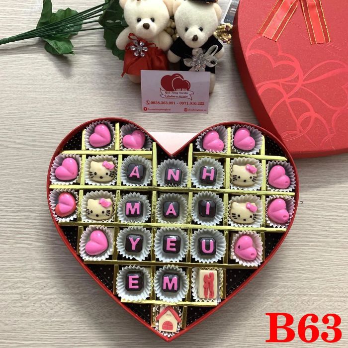 Bộ sưu tập socola Valentine độc đáo và sáng tạo tại Bee Bee Chocolate