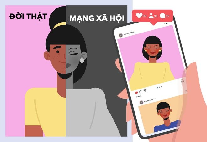 Hình ảnh minh họa đầy ám ảnh về thế giới ảo (Nguồn: Internet)