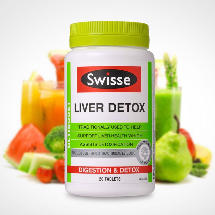 Bộ ảnh chi tiết sản phẩm viên uống Swisse Liver Detox chính hãng