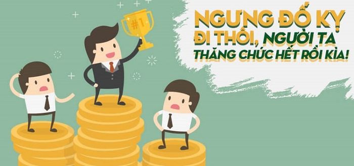 Hình ảnh minh họa về tác hại của lòng đố kỵ