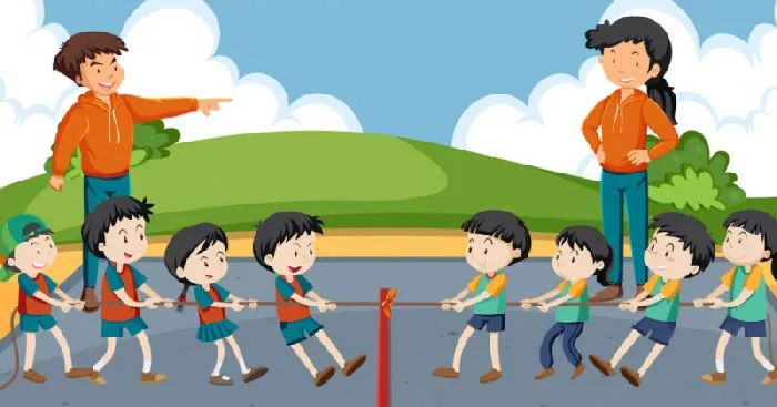 Bức tranh đa sắc màu về giờ ra chơi (Nguồn: Internet)