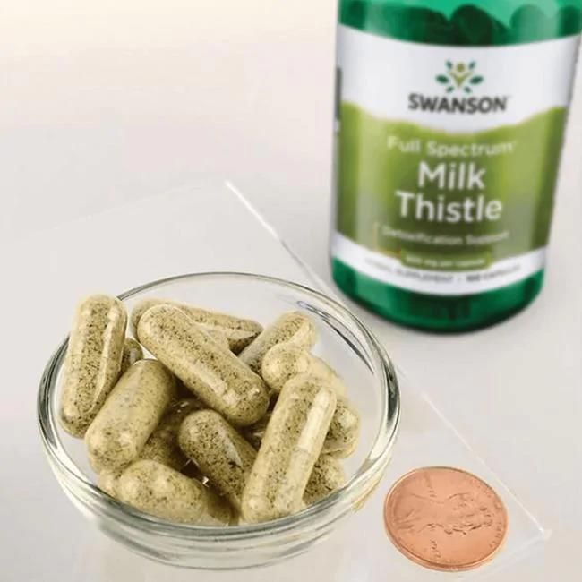 Hình ảnh thực tế viên uống Swanson Milk Thistle - Giải pháp vàng cho lá gan khỏe mạnh