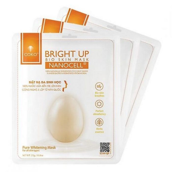 Hình ảnh thực tế mặt nạ Coko Bright Up - Sản phẩm dưỡng trắng được yêu thích nhất hiện nay