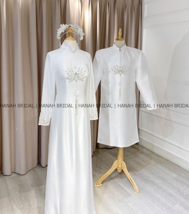 BST áo dài cưới tinh tế tại Hanah Bridal