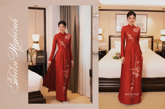 Bộ sưu tập áo dài cưới Khải Vinh