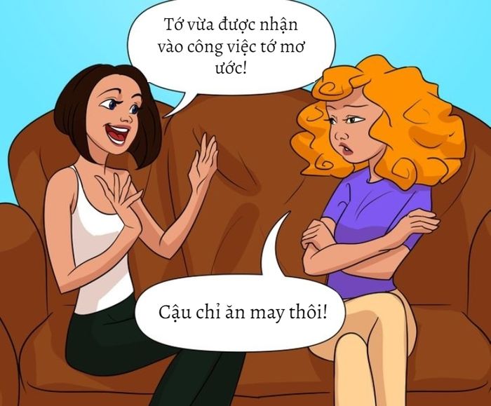 Hình ảnh minh họa sinh động về biểu hiện đố kỵ
