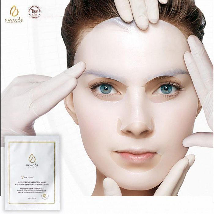 Hình ảnh thực tế mặt nạ sinh học Navacos Bio Refreshing Matrix Mask - minh chứng cho chất lượng vượt trội