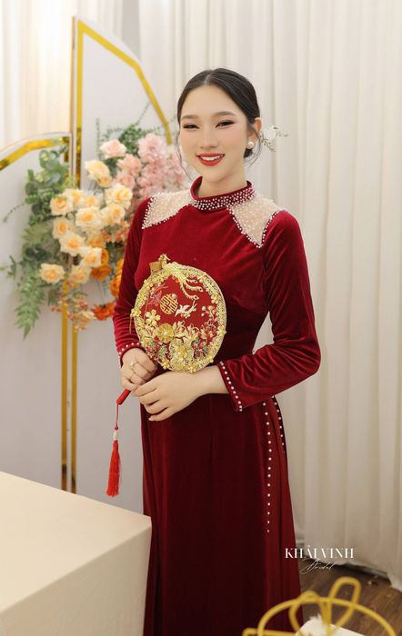 Hình ảnh áo dài cưới Khải Vinh