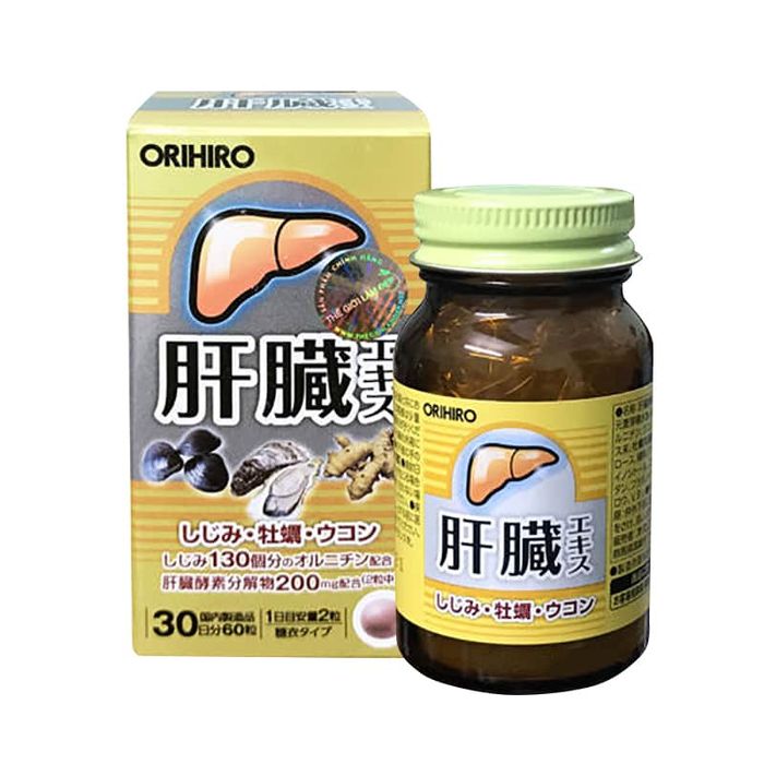 Hình ảnh chi tiết viên uống bổ gan Orihiro Nhật Bản phiên bản cao cấp