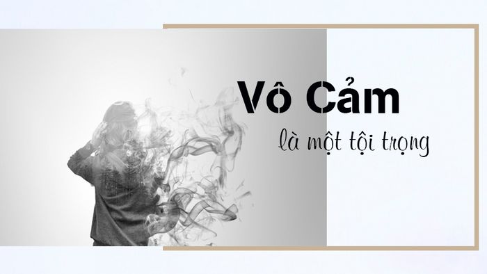 Hình ảnh minh họa sinh động về sự tương phản giữa lòng nhân ái và thái độ vô cảm