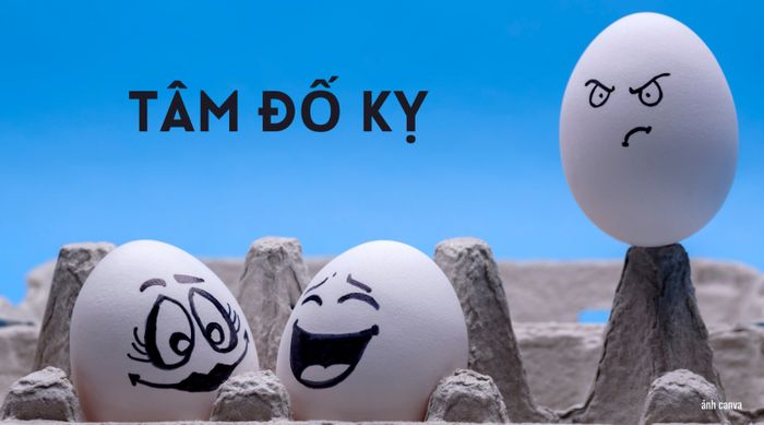Hình ảnh minh họa sinh động về biểu hiện đố kỵ