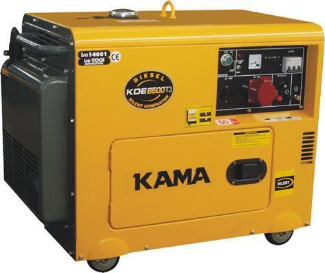 Máy phát điện chạy dầu 3 pha Kama 5.5KVA KDE6500TN