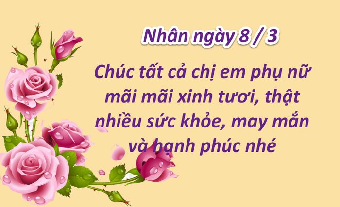 Hình ảnh minh họa phụ nữ rạng ngời ngày 8/3