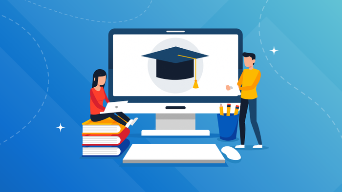 Hình ảnh minh họa sống động về lớp học trực tuyến (Nguồn: Internet)