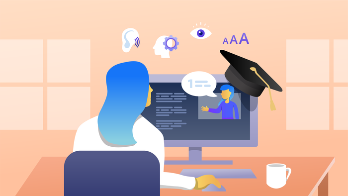 Hình ảnh minh họa sinh động về lớp học trực tuyến hiện đại (Nguồn: Internet)