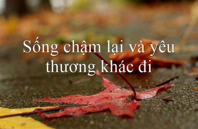 Hình ảnh minh họa sinh động về nghệ thuật sống chậm (Nguồn: Internet)
