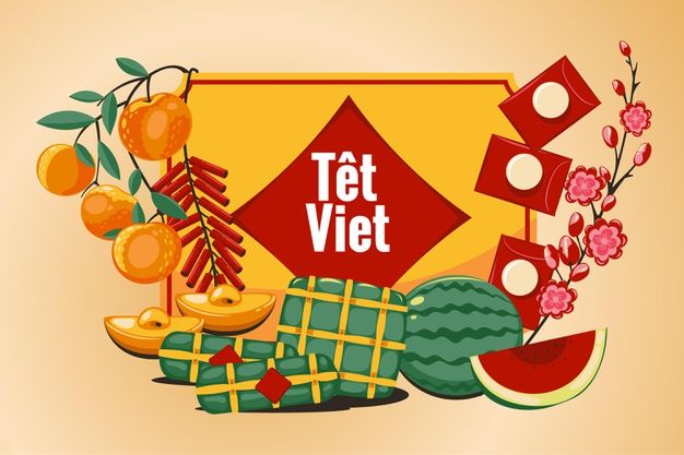 Hình ảnh minh họa sống động về phong tục chúc Tết (Nguồn: Internet)