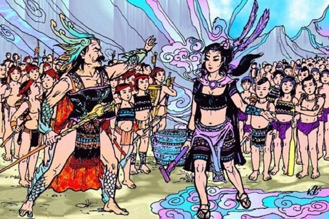 Hình ảnh minh họa số 1: Tranh dân gian Rồng Tiên