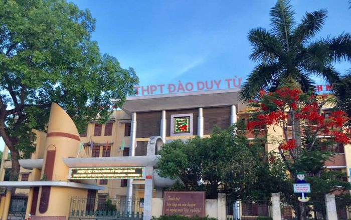 Hình ảnh toàn cảnh Trường THPT Đào Duy Từ