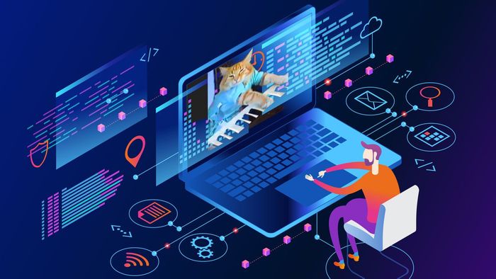 Hình ảnh minh họa sống động về thế giới kết nối Internet