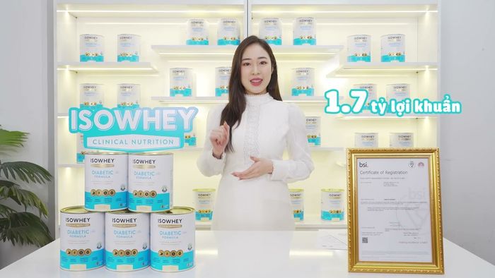 Hình ảnh sữa tiểu đường IsoWhey - Giải pháp dinh dưỡng thông minh