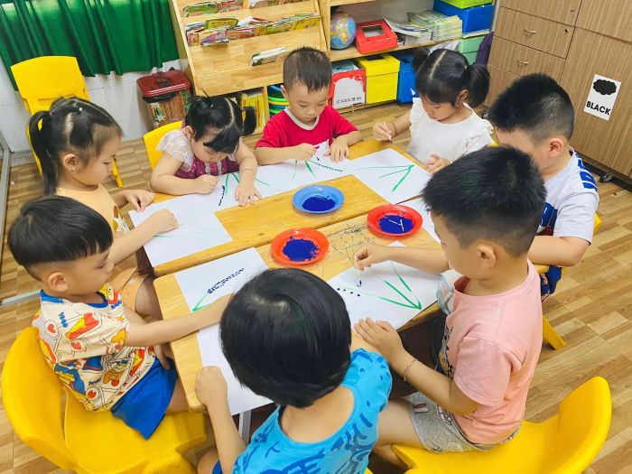 Góc học tập sáng tạo tại Trường Mầm Non Thanh Tâm