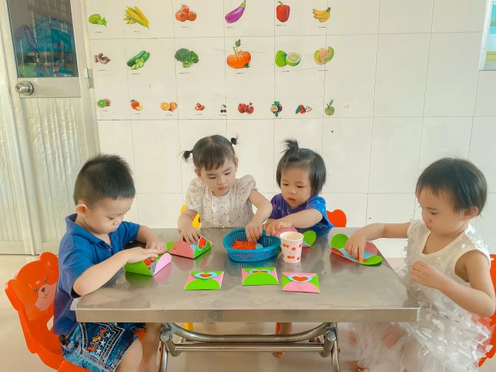 Hoạt động vui chơi sáng tạo tại Trường Mầm non Bình Minh