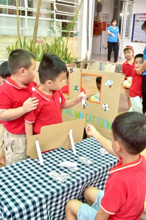Góc học tập sáng tạo tại Trường Mầm Non Cát Tường