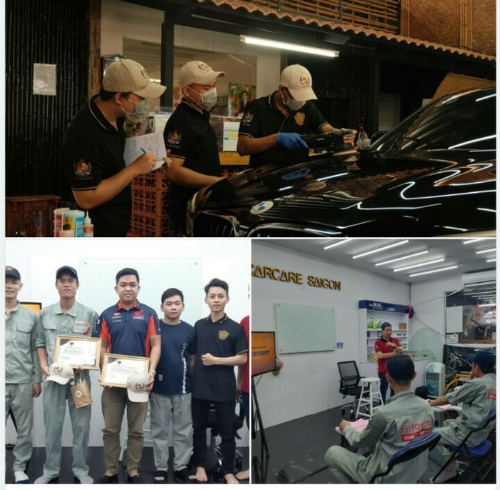 Hình ảnh thực tế khóa học tại Carcare Saigon