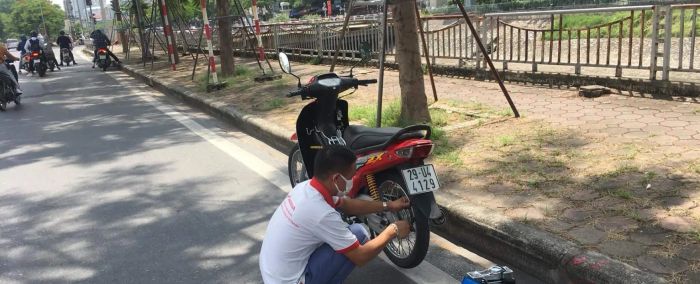 Hình ảnh thực tế hoạt động sửa chữa lưu động