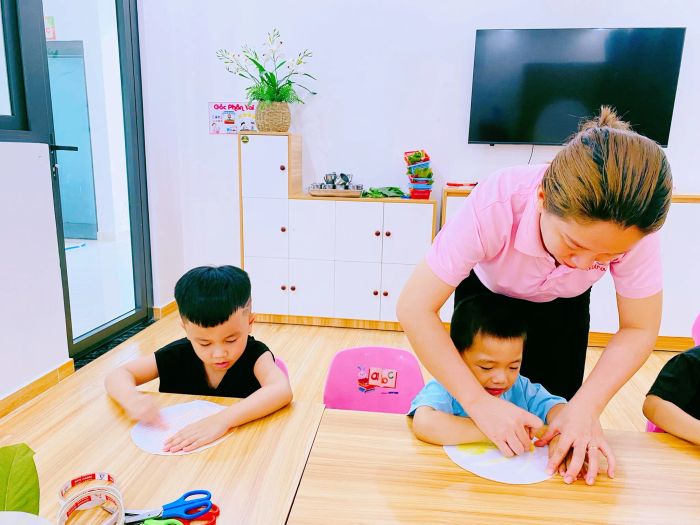 Góc sinh hoạt đầy màu sắc tại Mầm Non Sakura