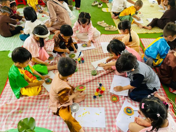 Hoạt động vui chơi sáng tạo tại Mầm non Học Viện Hoa Kỳ - AAE