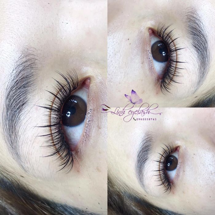 Hình ảnh thực tế lớp học tại Linh Eyelash