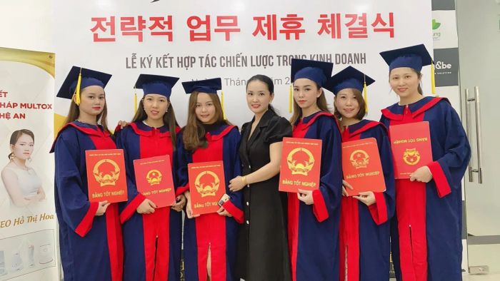 Không gian đào tạo chuyên nghiệp tại Hường Mi Beautys
