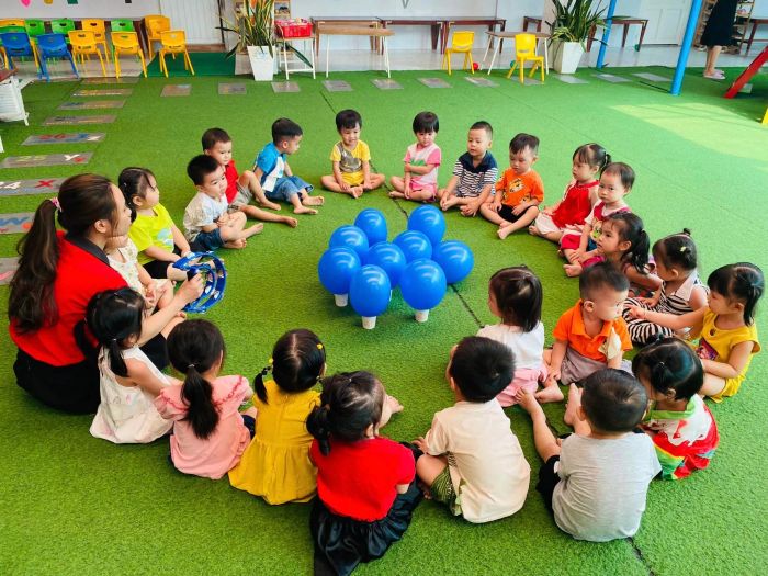 Hoạt động vui chơi của bé tại Trường Mầm Non Thanh Tâm