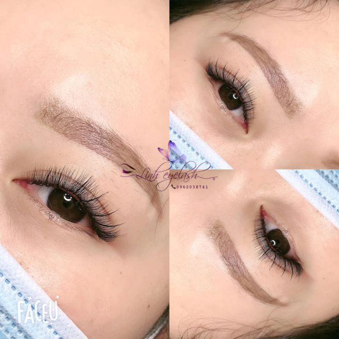Hình ảnh lớp học nối mi tại Linh Eyelash