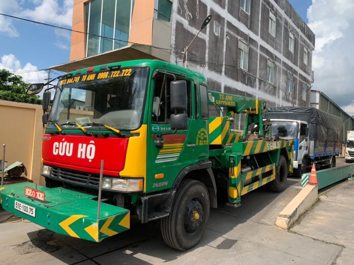 Hình ảnh thực tế hoạt động cứu hộ xe của Phúc Anh