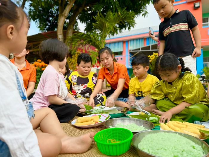 Góc học tập đầy cảm hứng tại Trường Mầm non Bình Minh