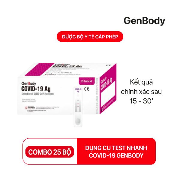 Hình ảnh bộ kit xét nghiệm nhanh GenBody COVID-19 Ag tại Nhà thuốc Jio