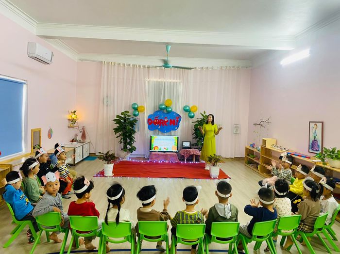 Hình ảnh đầu tiên về không gian Montessori chuẩn quốc tế tại Trường Mầm Non Việt Mỹ Montessori Yên Định