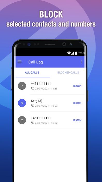 Hình ảnh minh họa Call Blocker - Giao diện thông minh (Ảnh 1)