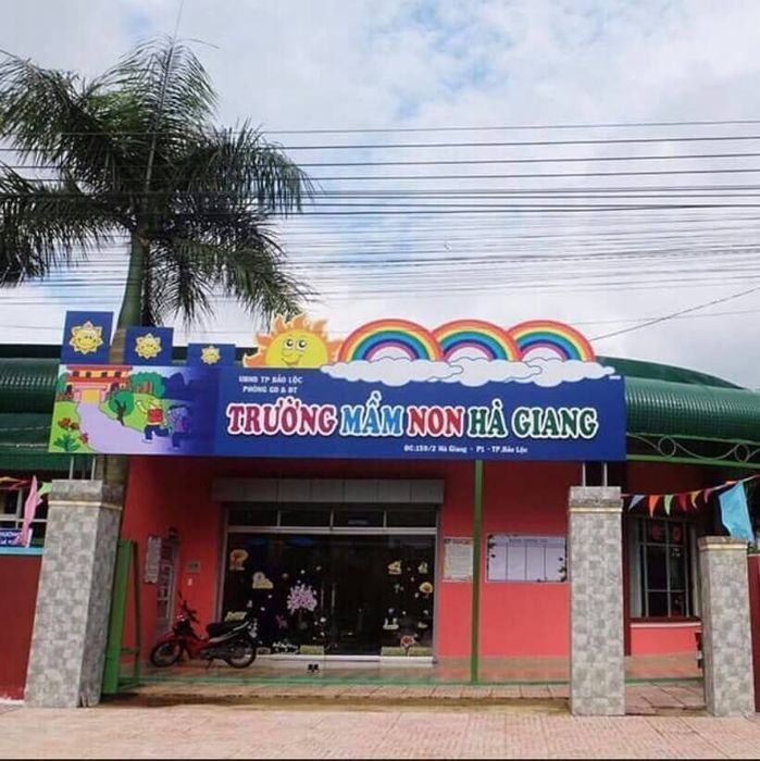 Hình ảnh không gian học tập tại Trường Mầm Non Hà Giang