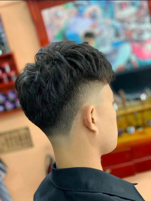 Hình ảnh học viên thực hành tại AE BarBer Shop