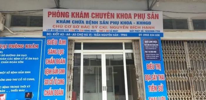 Hình ảnh thực tế Phòng Khám Sản Phụ Khoa Hạnh Tước