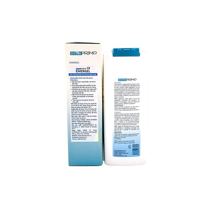 Bộ ảnh minh họa sản phẩm sữa tắm gội DottorPrimo Emergel